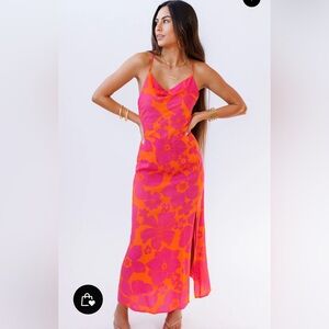 Keani Hawaii Aruba Slit Midi Dress.  Size S. Excellent condition.